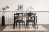 Tempe Matbord med Crosett Stolarna – Bord: 75x140x80 Stol: 55x90x52