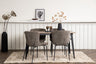 Tempe Matbord med Modesto Stolarna – Bord: 75x140x80 Stol: 54x79,5x48