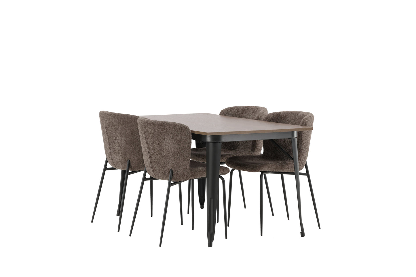 Tempe Matbord med Modesto Stolarna Matgrupp