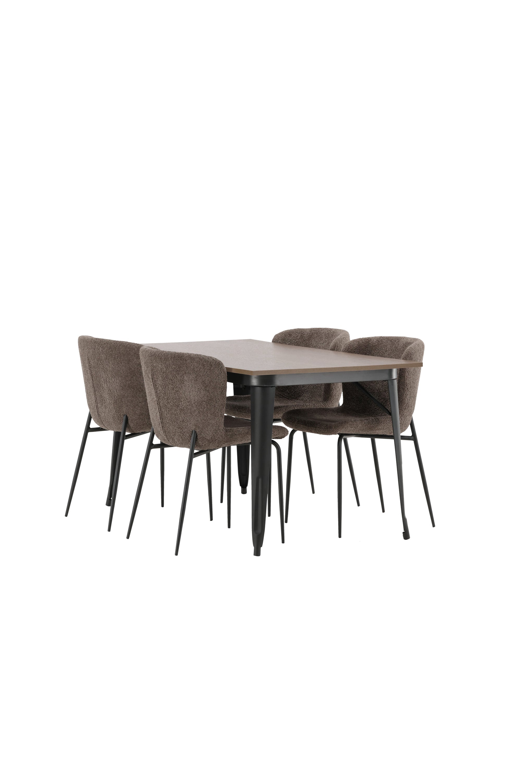 Tempe Matbord med Modesto Stolarna Matgrupp
