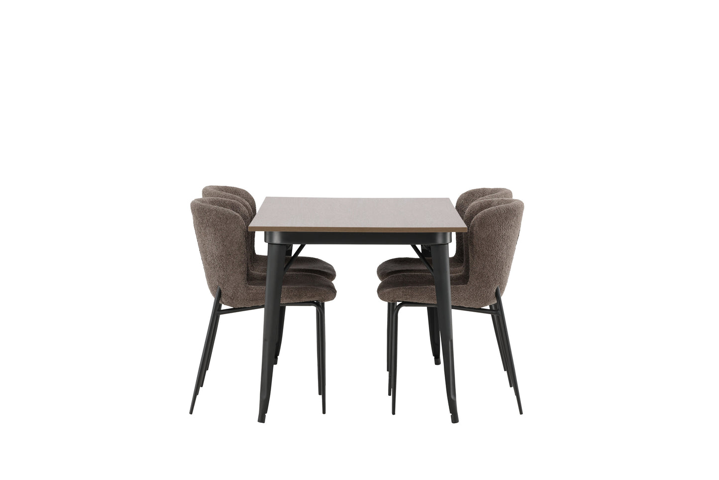 Tempe Matbord med Modesto Stolarna Matgrupp