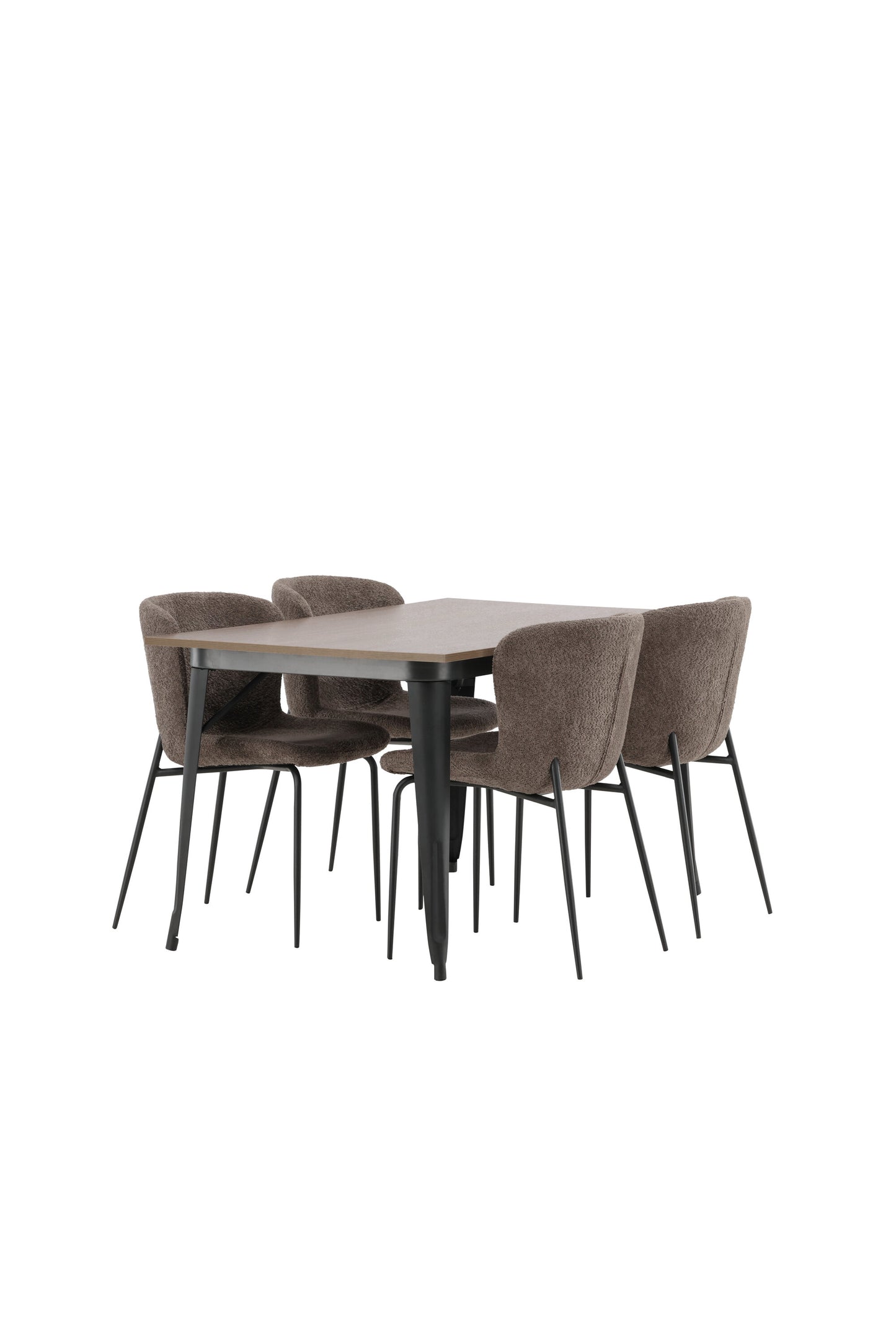 Tempe Matbord med Modesto Stolarna Matgrupp