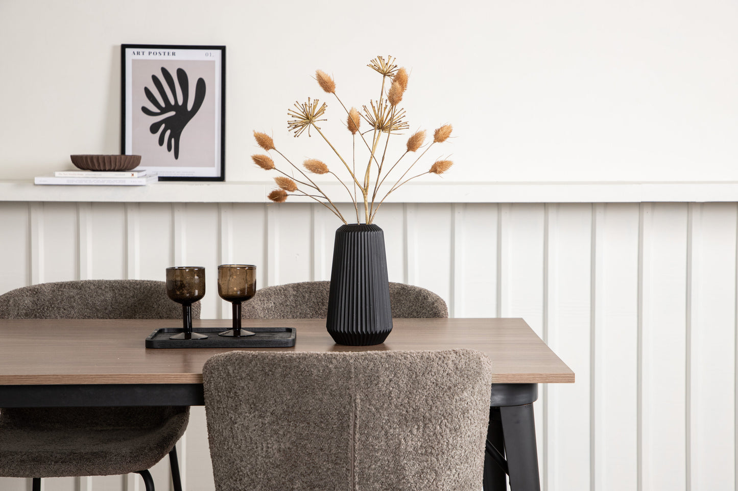 Tempe Matbord med Modesto Stolarna Matgrupp