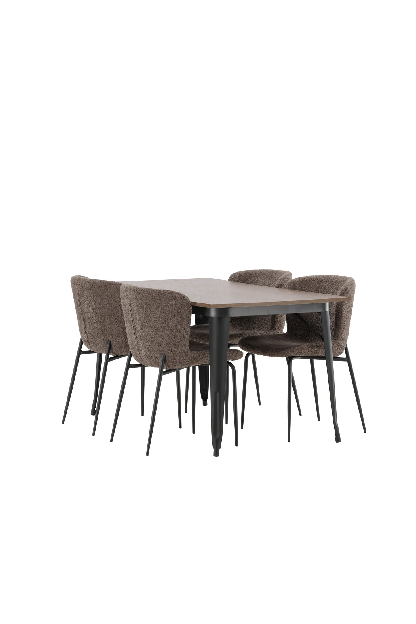 Tempe Matbord med Modesto Stolarna Matgrupp