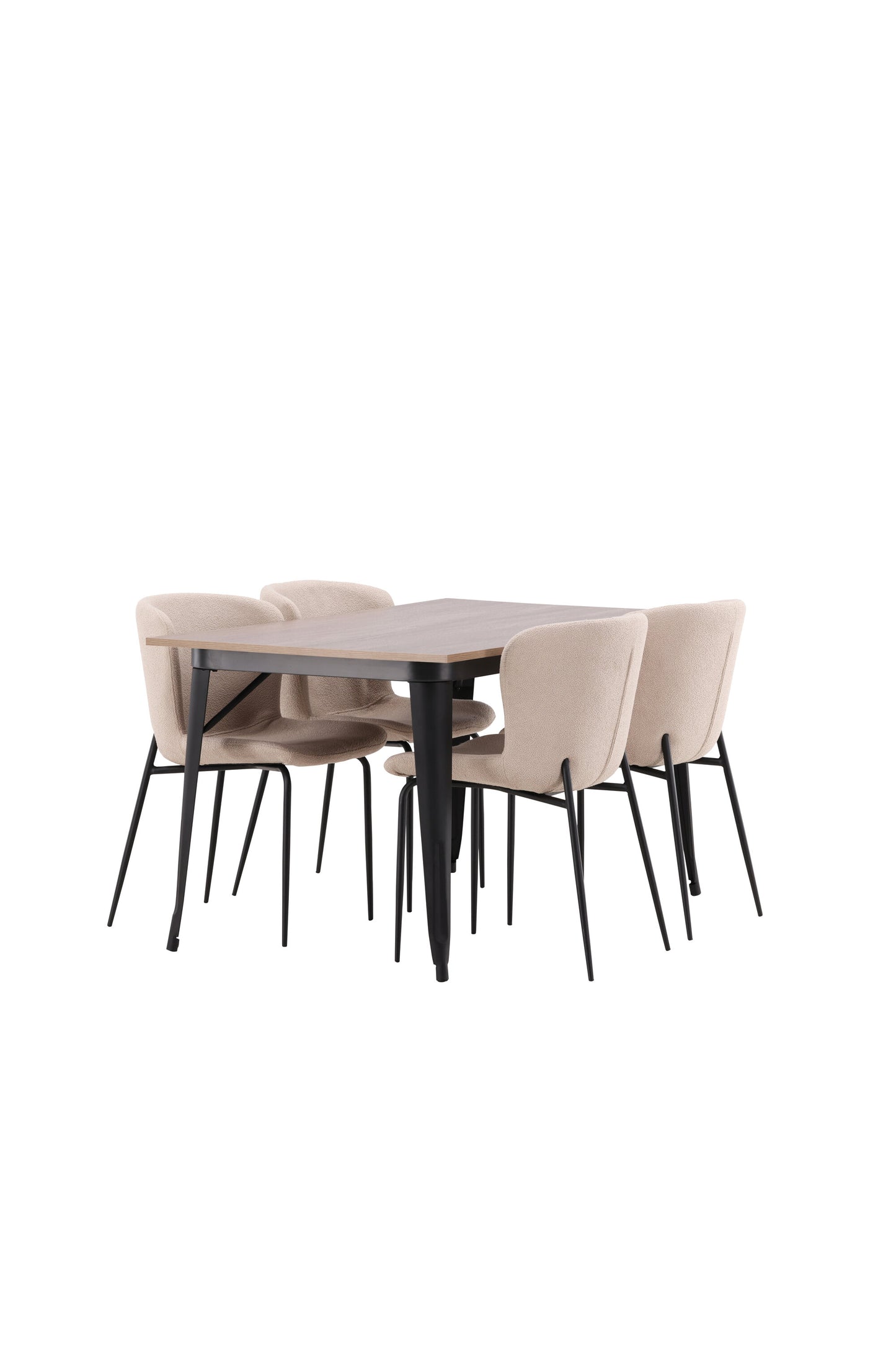 Tempe Matbord med Modesto Stolarna Matgrupp