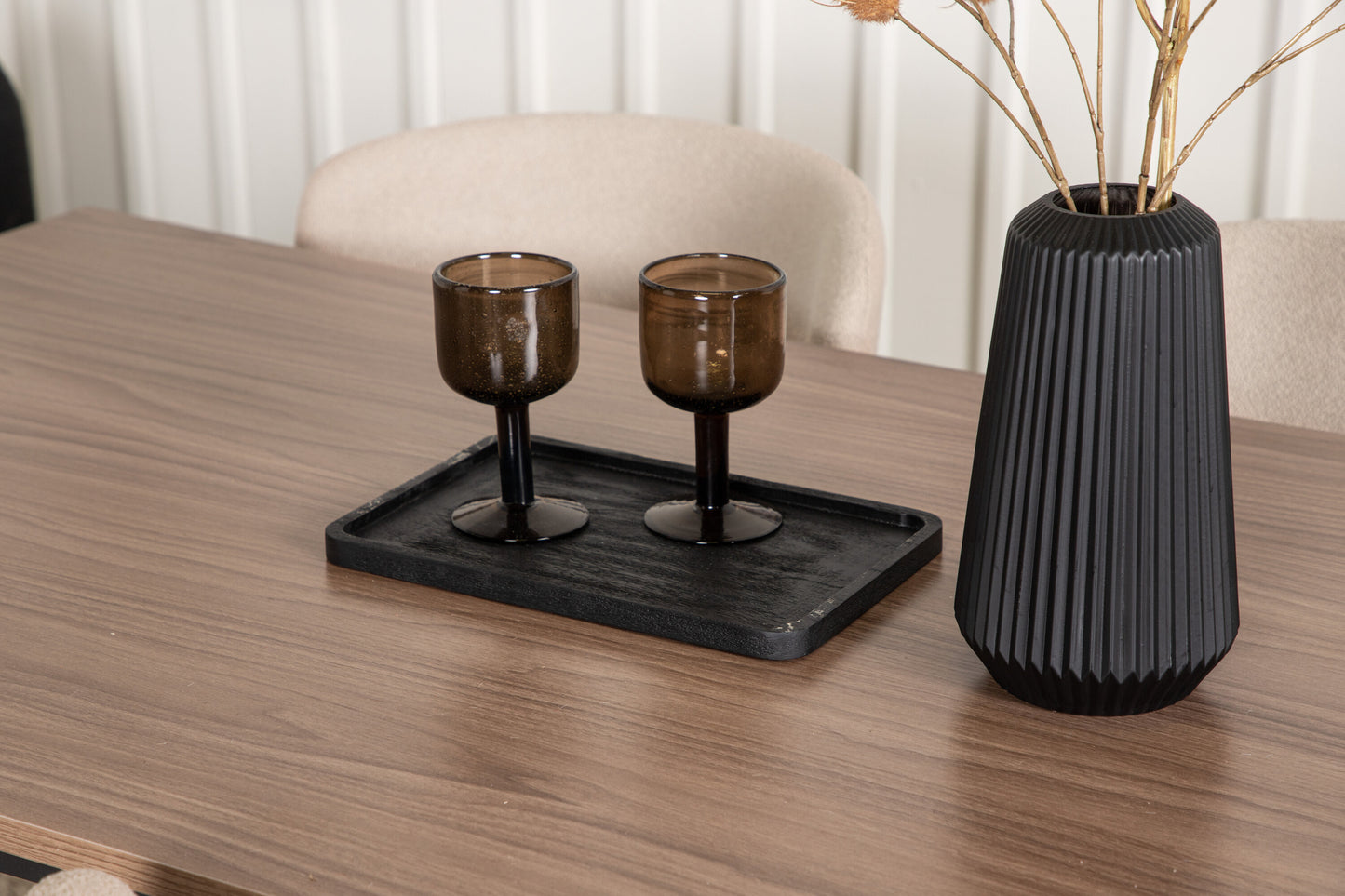 Tempe Matbord med Modesto Stolarna Matgrupp