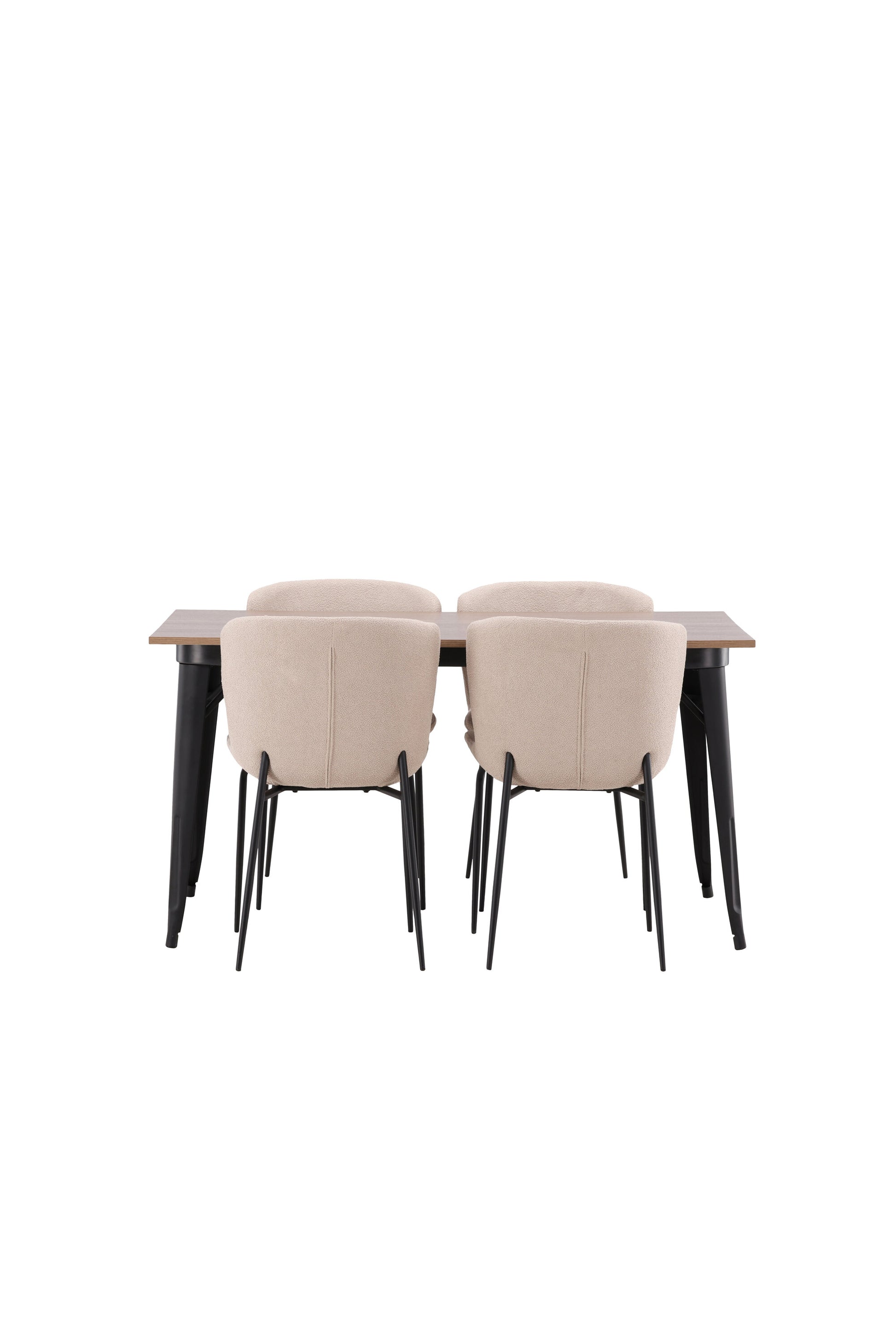 Tempe Matbord med Modesto Stolarna Matgrupp