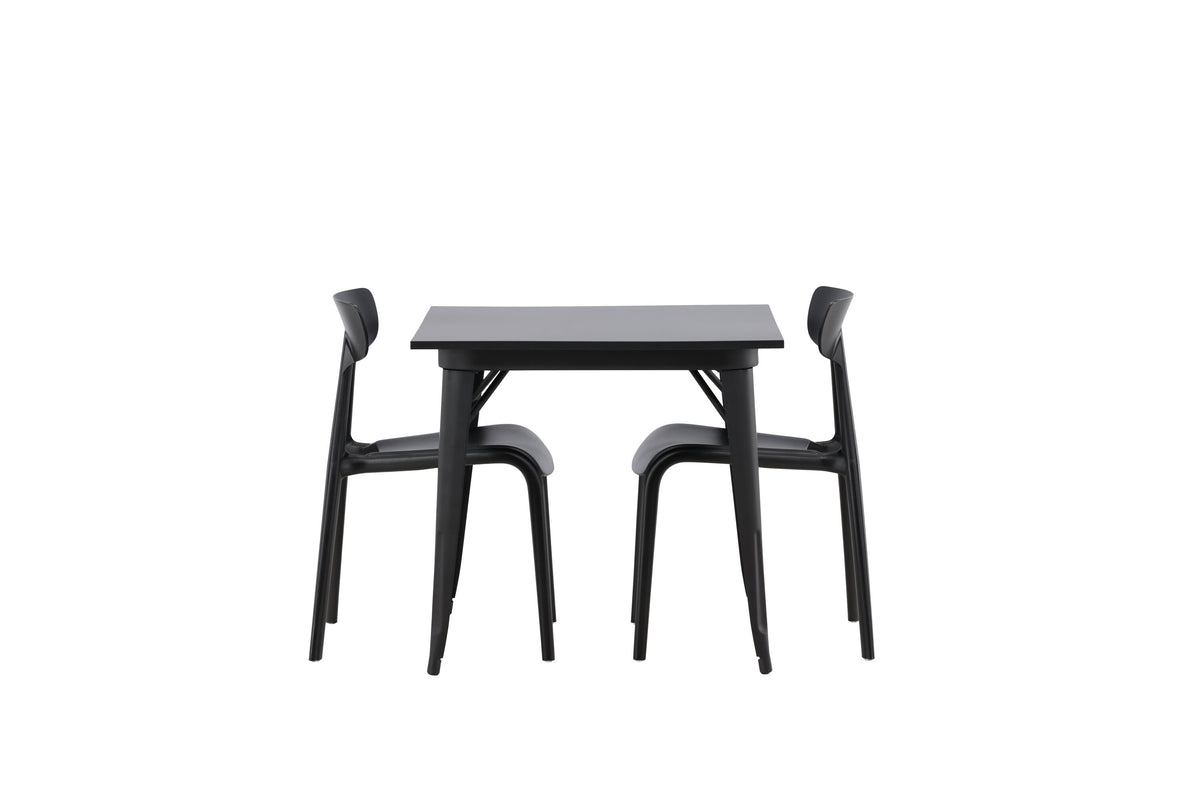 Tempe Matbord med Ursholmen Stolarna – 80x80