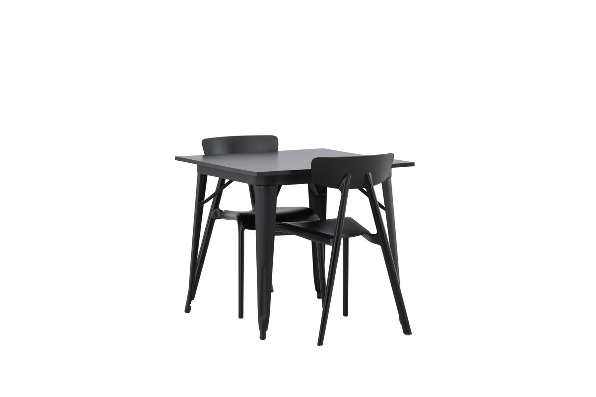 Tempe Matbord med Ursholmen Stolarna – 80x80