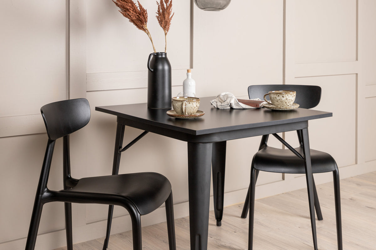 Tempe Matbord med Ursholmen Stolarna – 80x80
