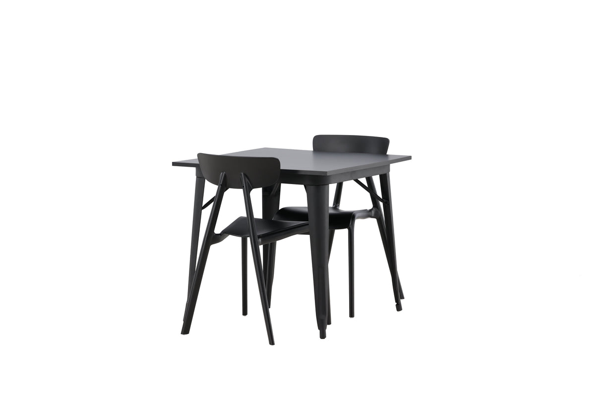 Tempe Matbord med Ursholmen Stolarna – 80x80