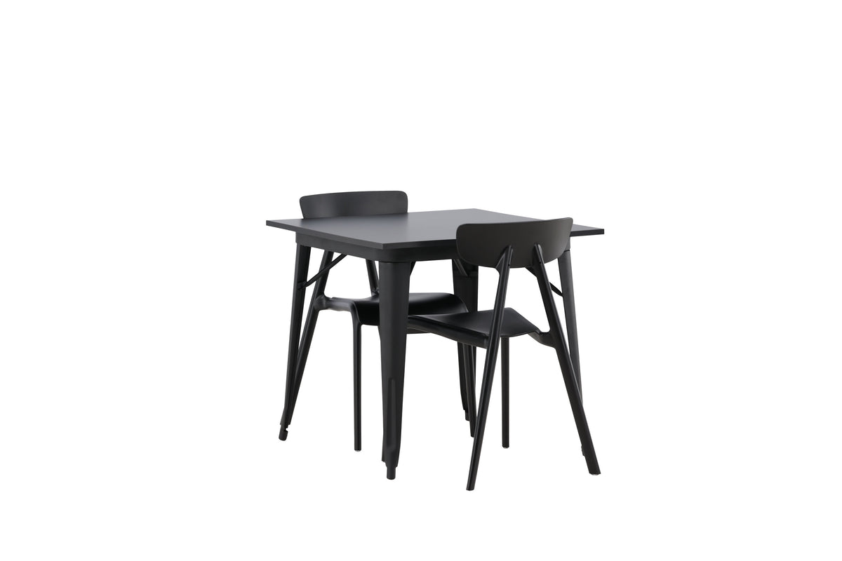 Tempe Matbord med Ursholmen Stolarna – 80x80
