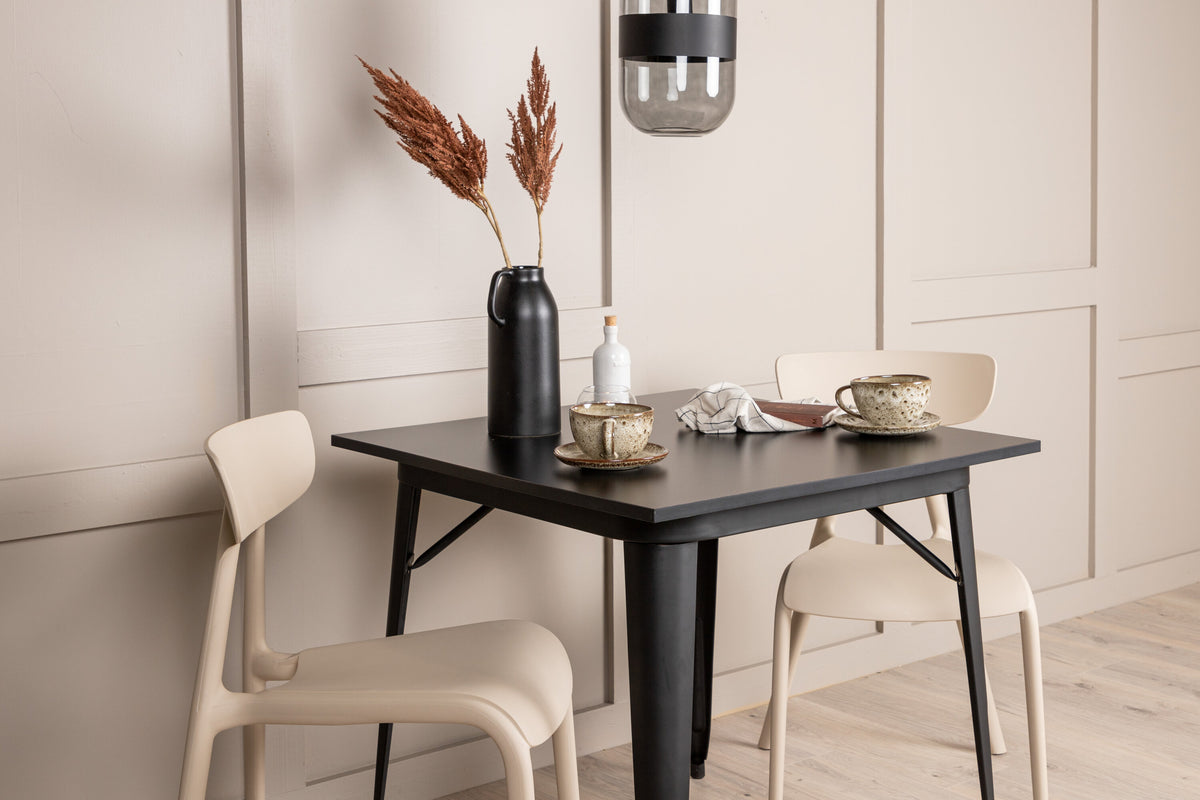Tempe Matbord med Ursholmen Stolarna – 80x80