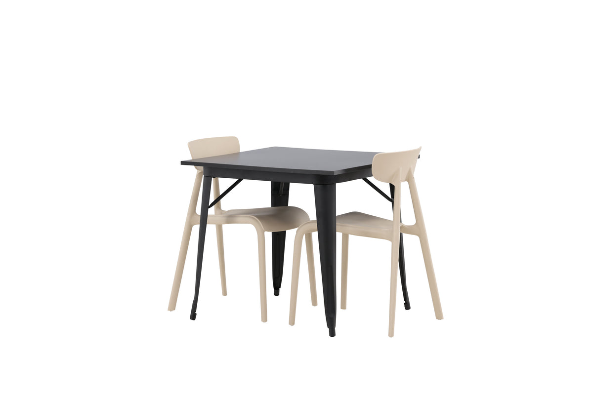 Tempe Matbord med Ursholmen Stolarna – 80x80