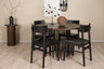 Stone Matbord med Montros Stolarna – Bord: ⌀120 Stol: 48x82x45,5