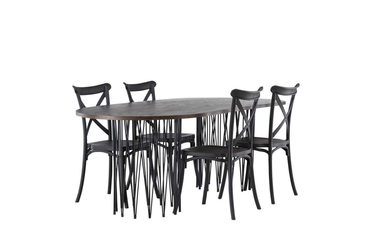 Stone Matbord med Crosett Stolarna Matgrupp