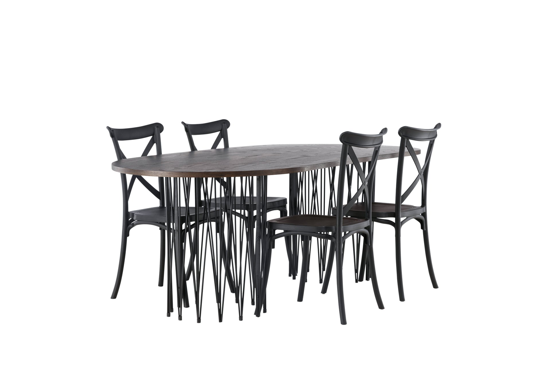 Stone Matbord med Crosett Stolarna Matgrupp