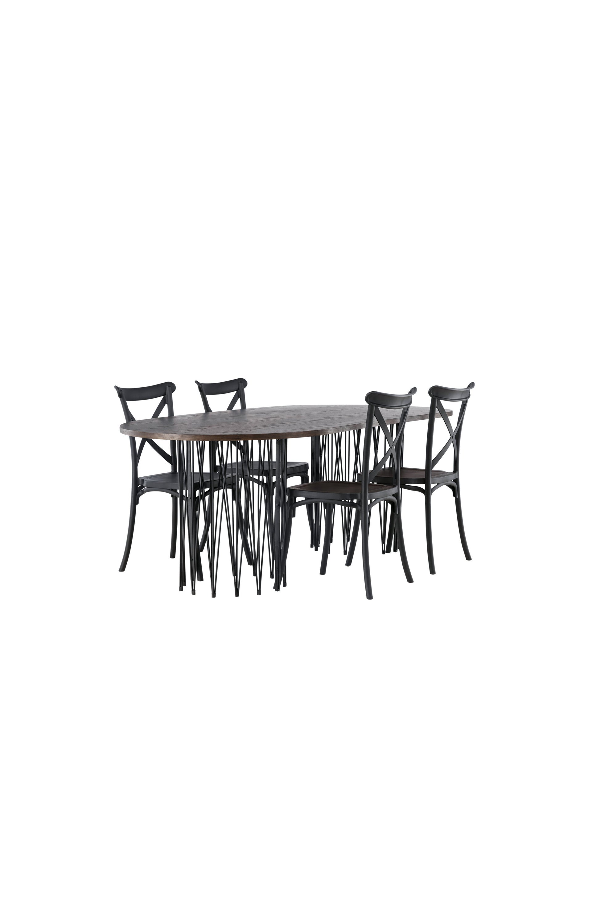 Stone Matbord med Crosett Stolarna Matgrupp