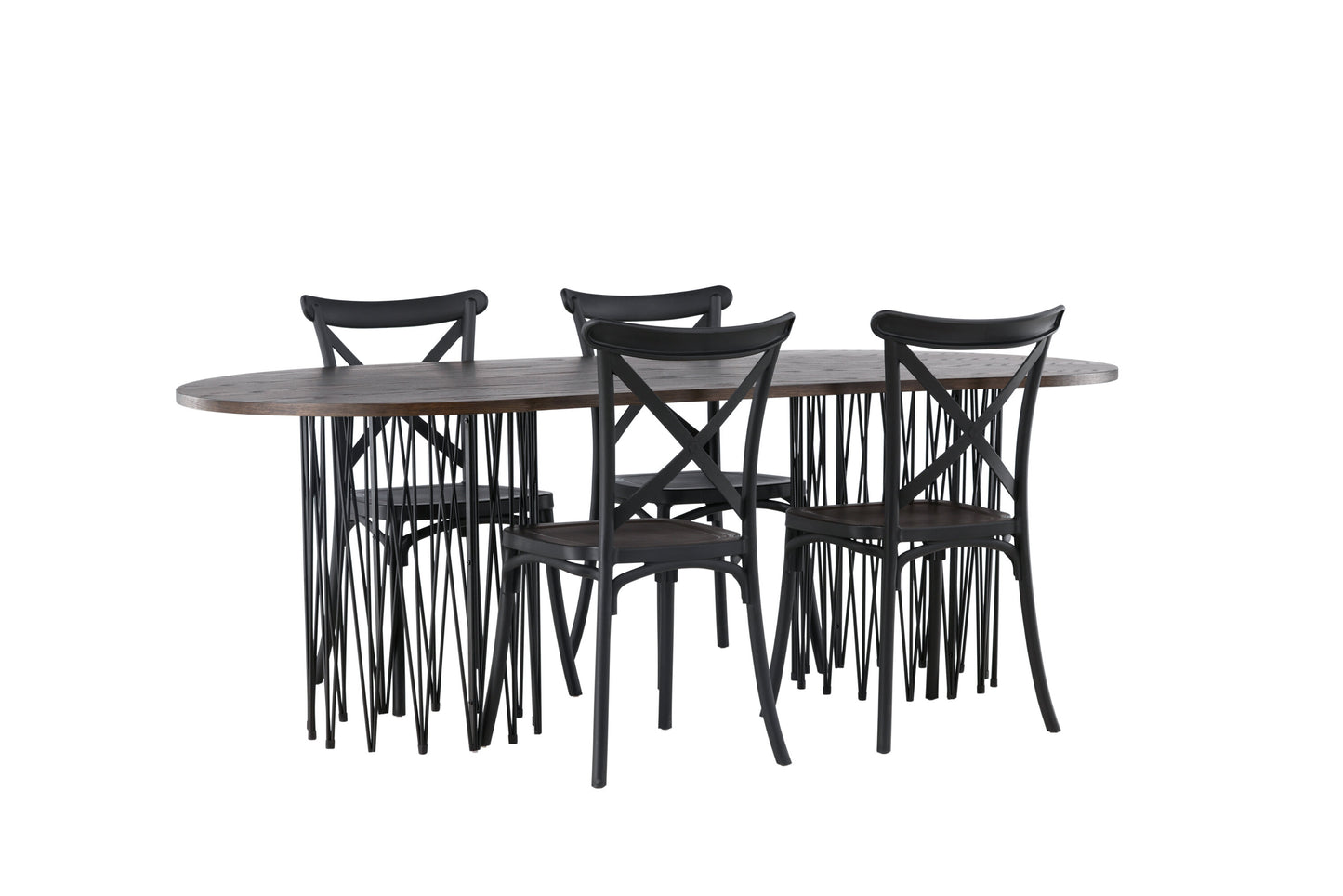 Stone Matbord med Crosett Stolarna Matgrupp
