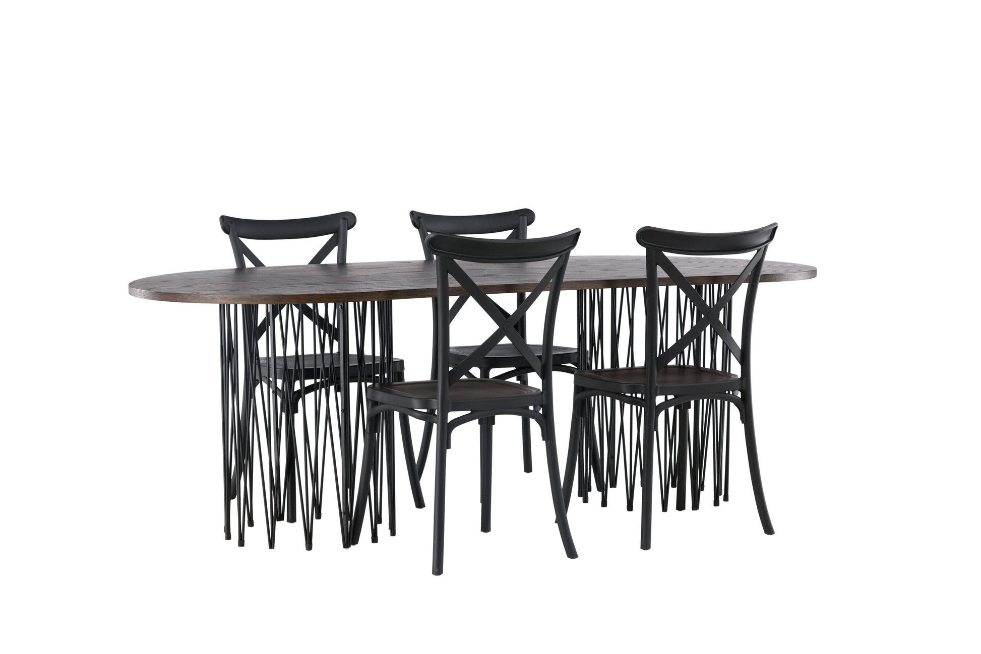 Stone Matbord med Crosett Stolarna Matgrupp
