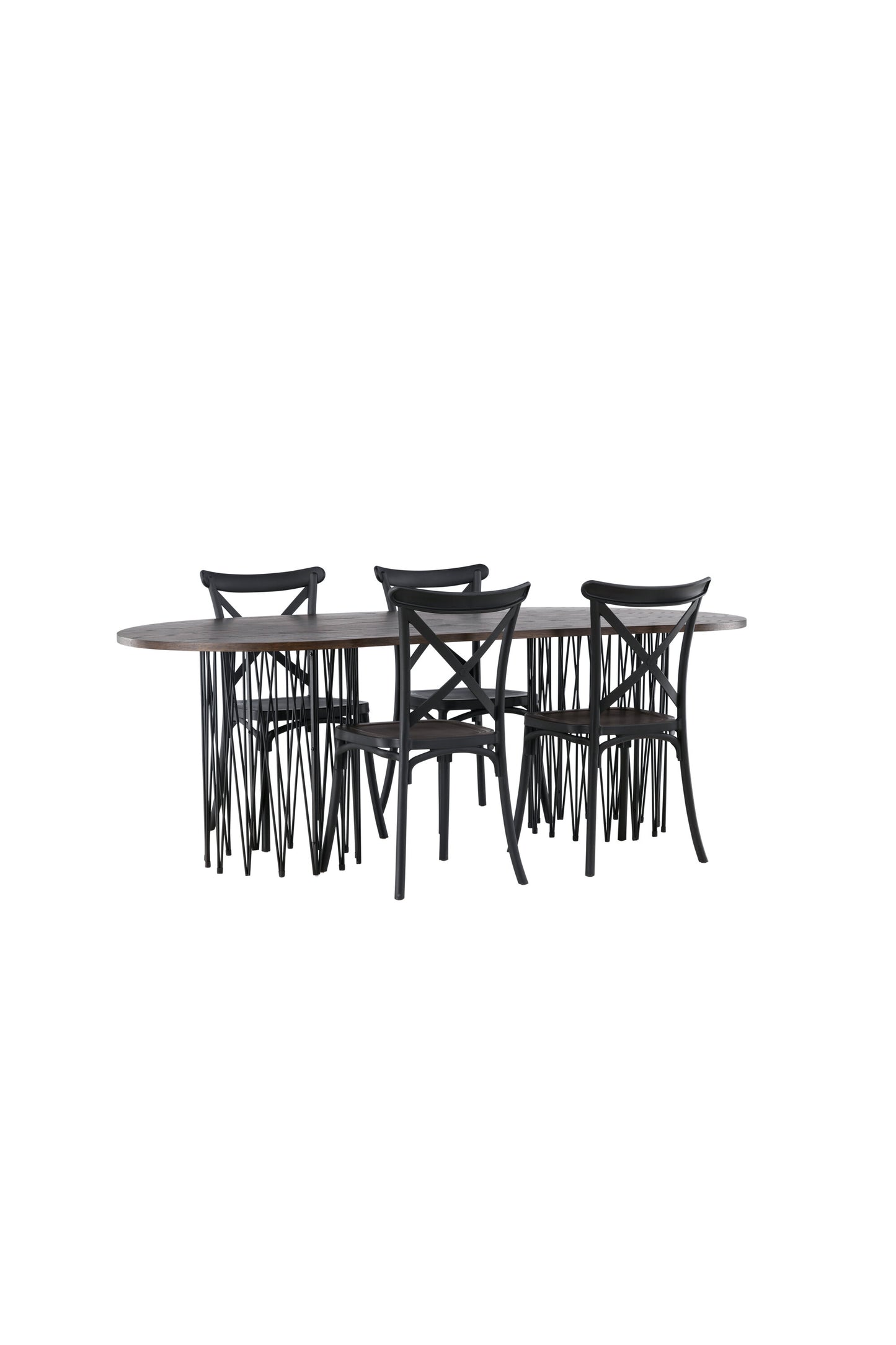 Stone Matbord med Crosett Stolarna Matgrupp