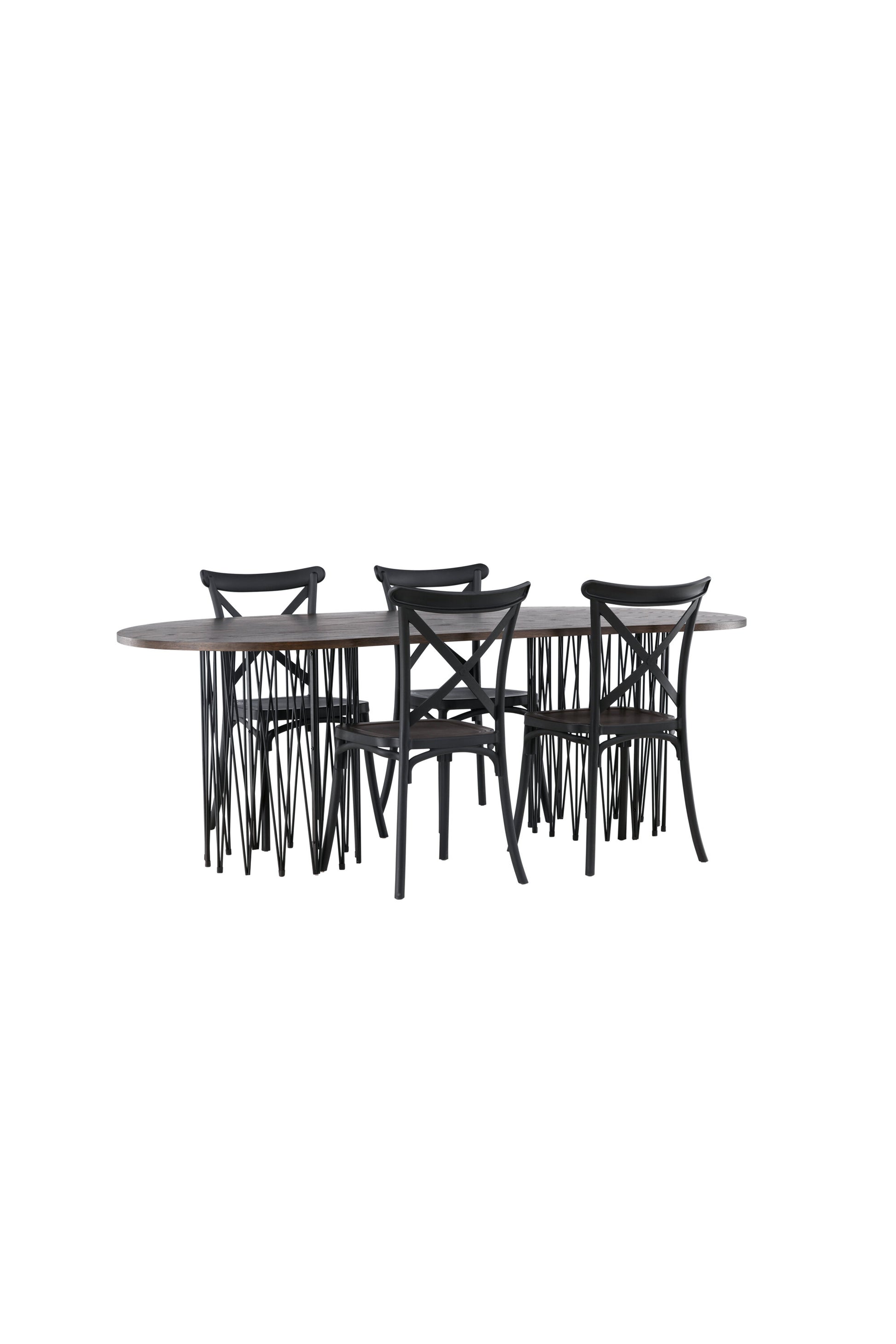 Stone Matbord med Crosett Stolarna Matgrupp