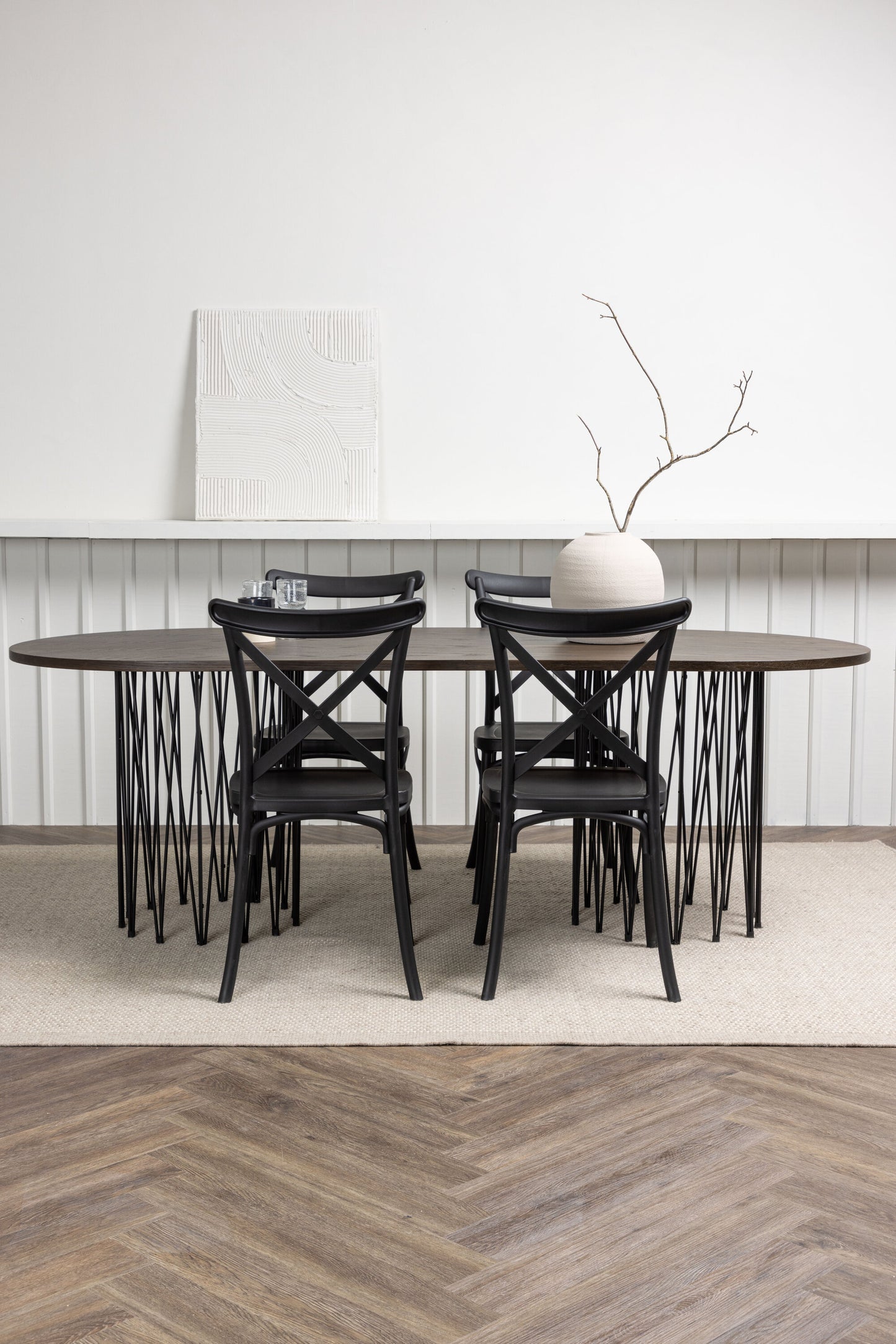 Stone Matbord med Crosett Stolarna Matgrupp