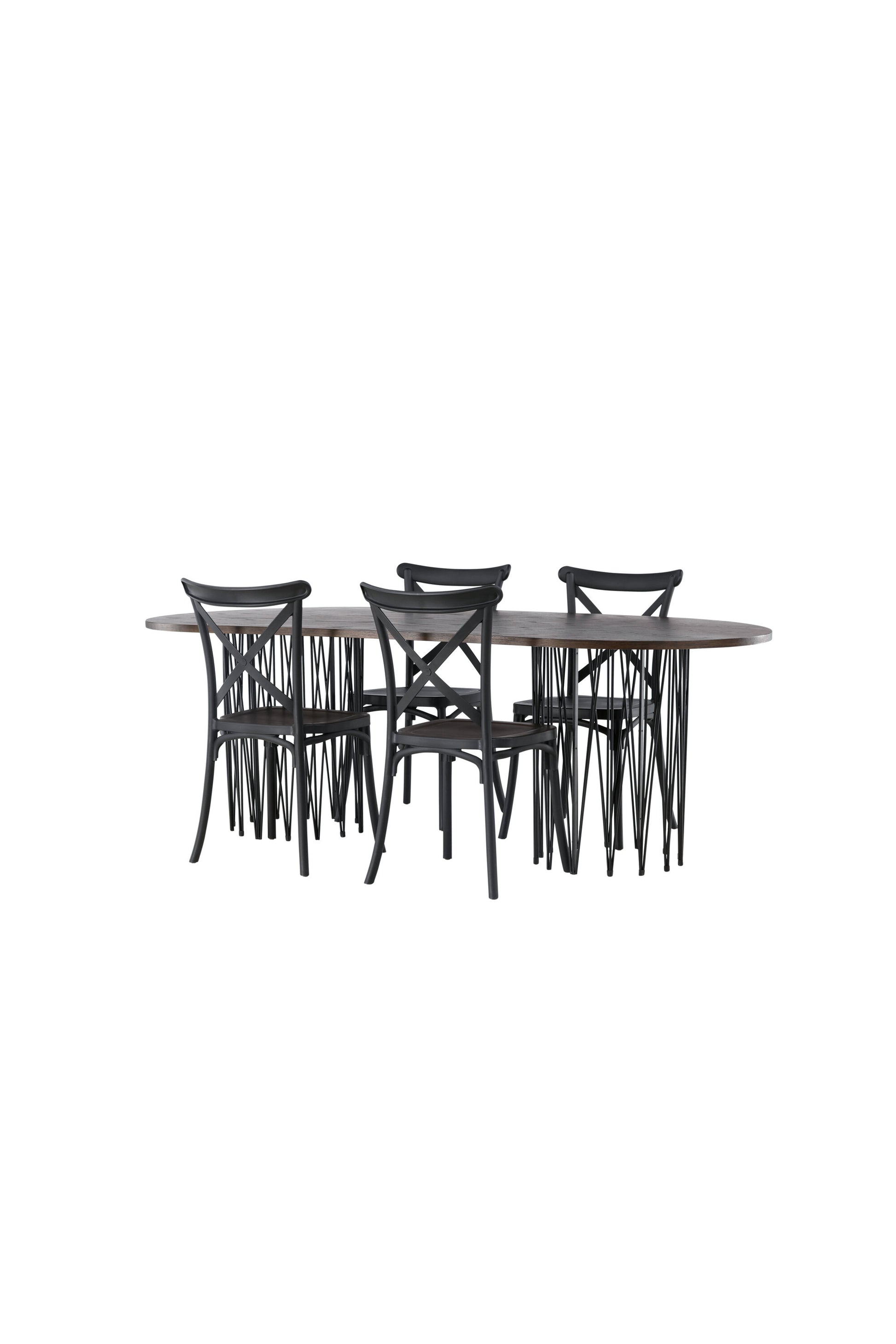Stone Matbord med Crosett Stolarna Matgrupp