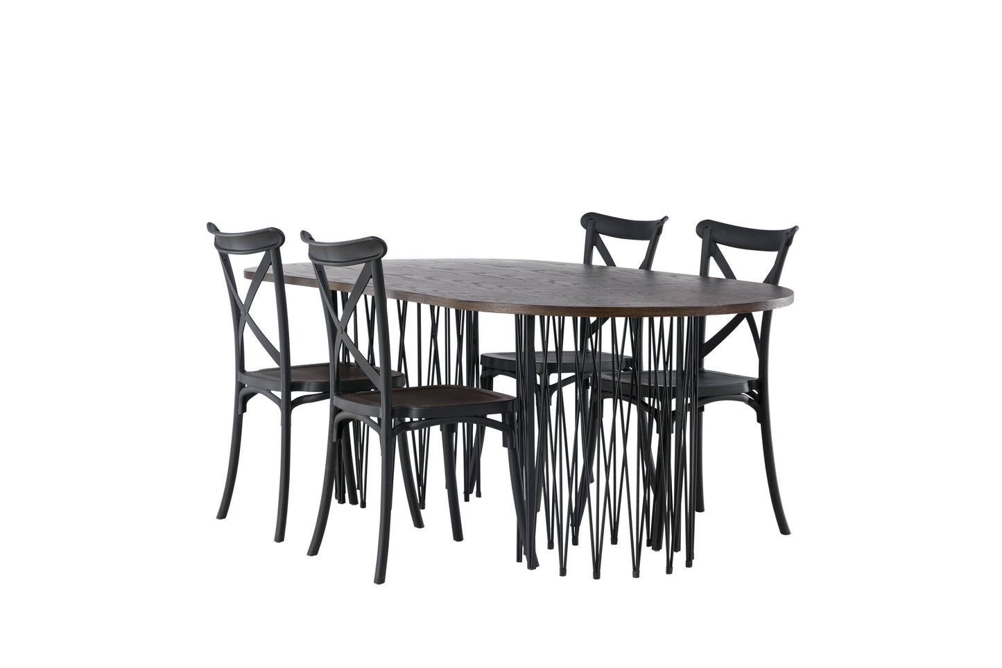 Stone Matbord med Crosett Stolarna Matgrupp