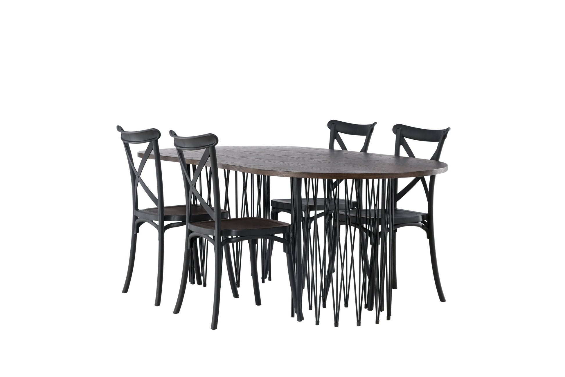 Stone Matbord med Crosett Stolarna Matgrupp