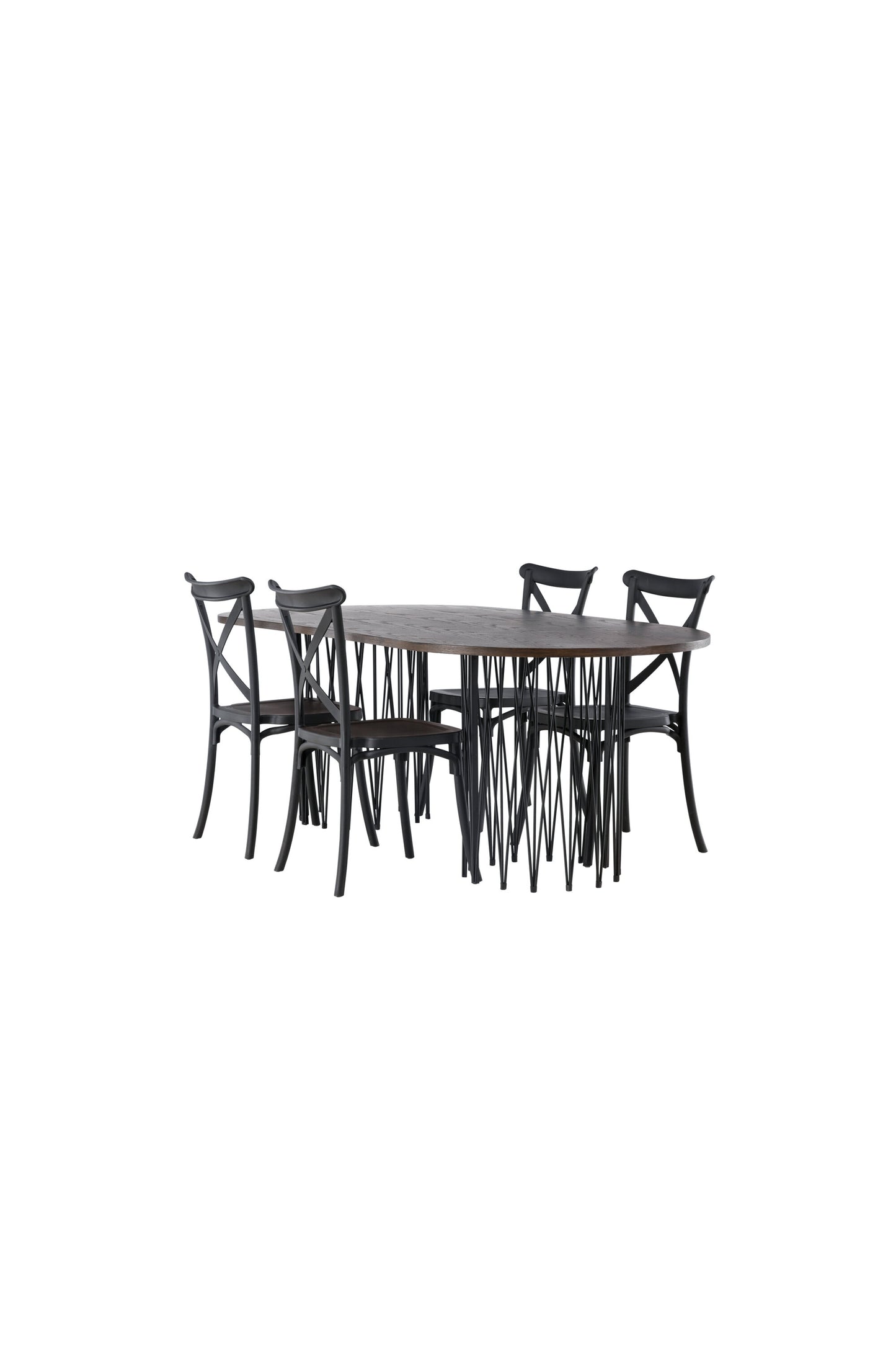 Stone Matbord med Crosett Stolarna Matgrupp