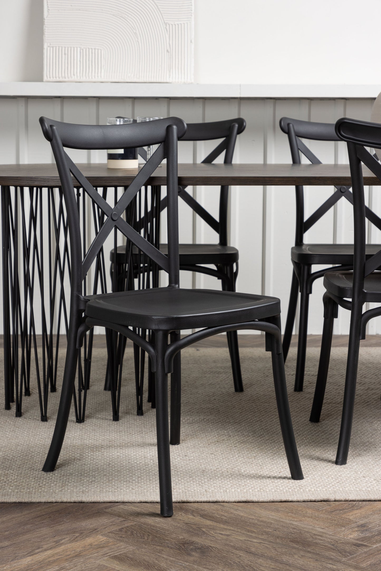 Stone Matbord med Crosett Stolarna Matgrupp