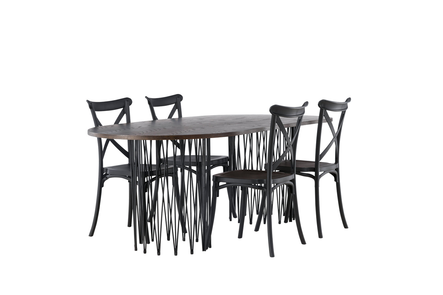 Stone Matbord med Crosett Stolarna Matgrupp