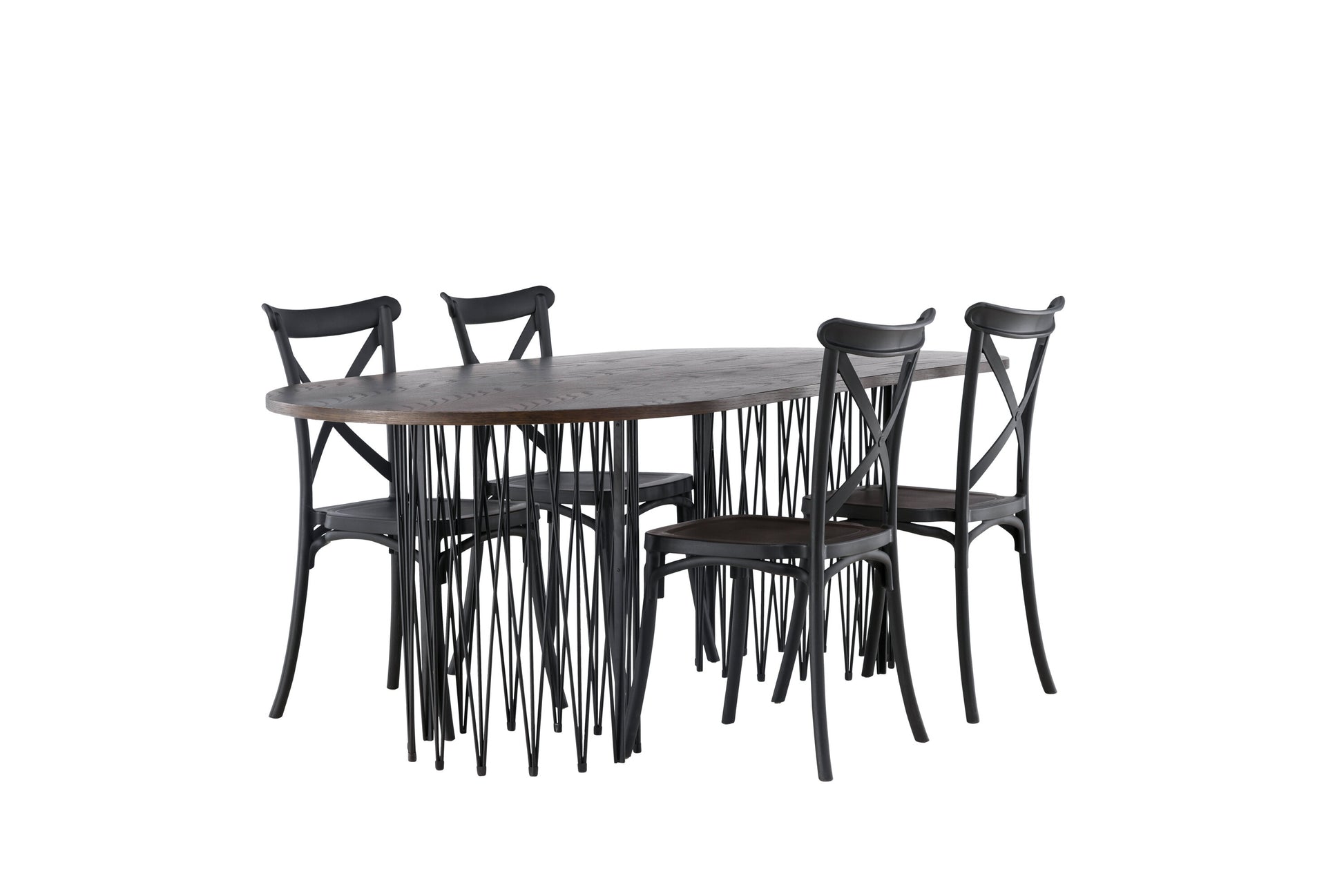 Stone Matbord med Crosett Stolarna Matgrupp