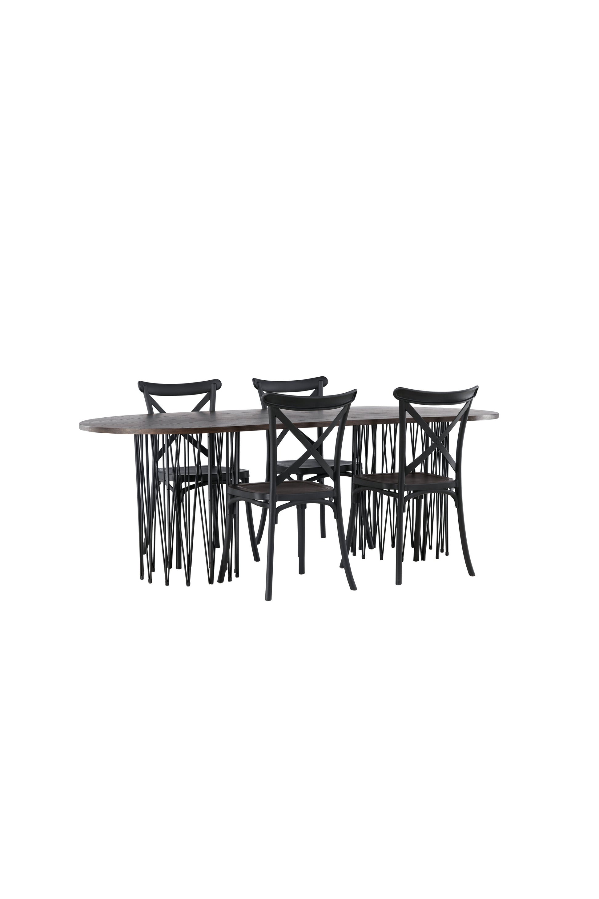 Stone Matbord med Crosett Stolarna Matgrupp