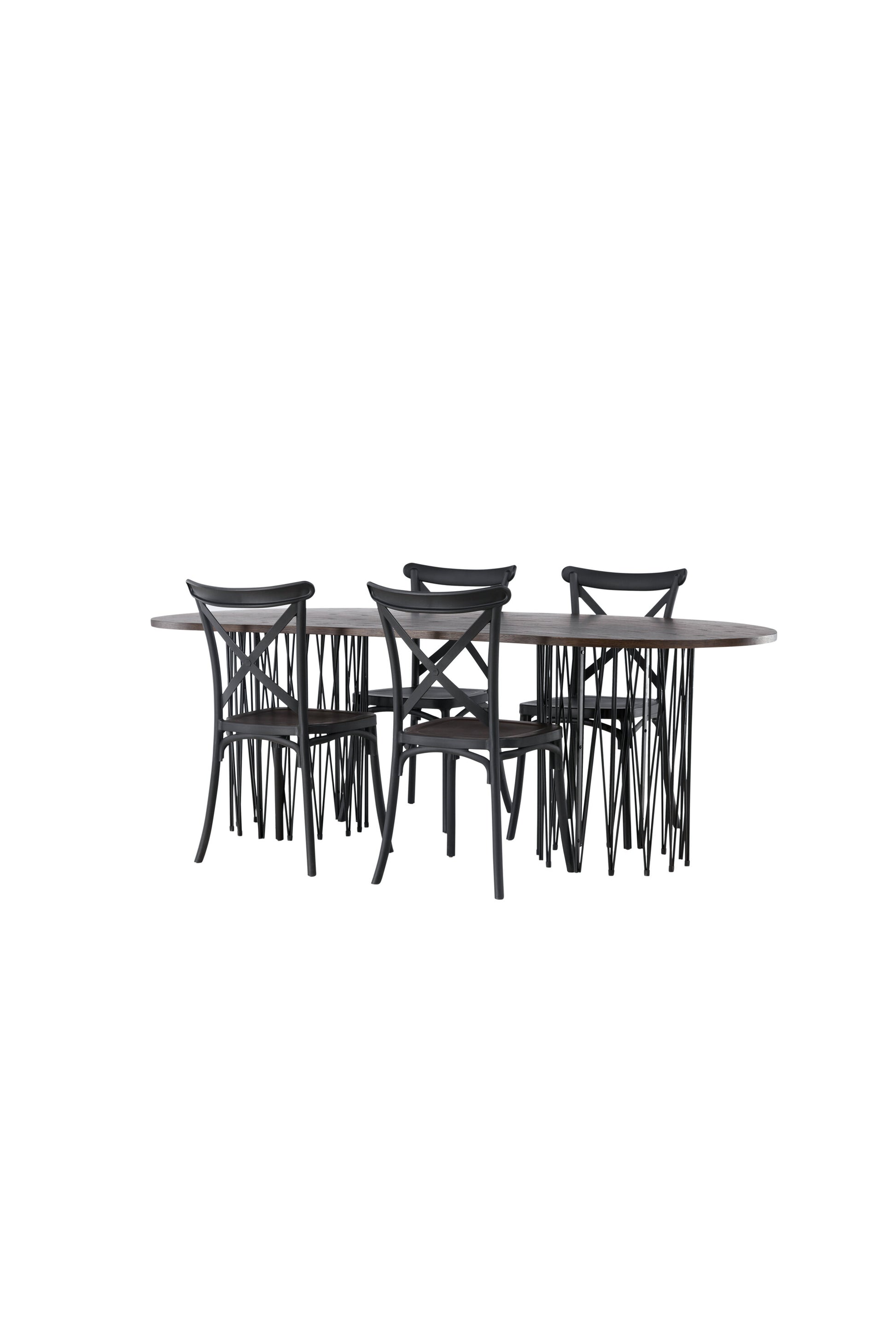 Stone Matbord med Crosett Stolarna Matgrupp