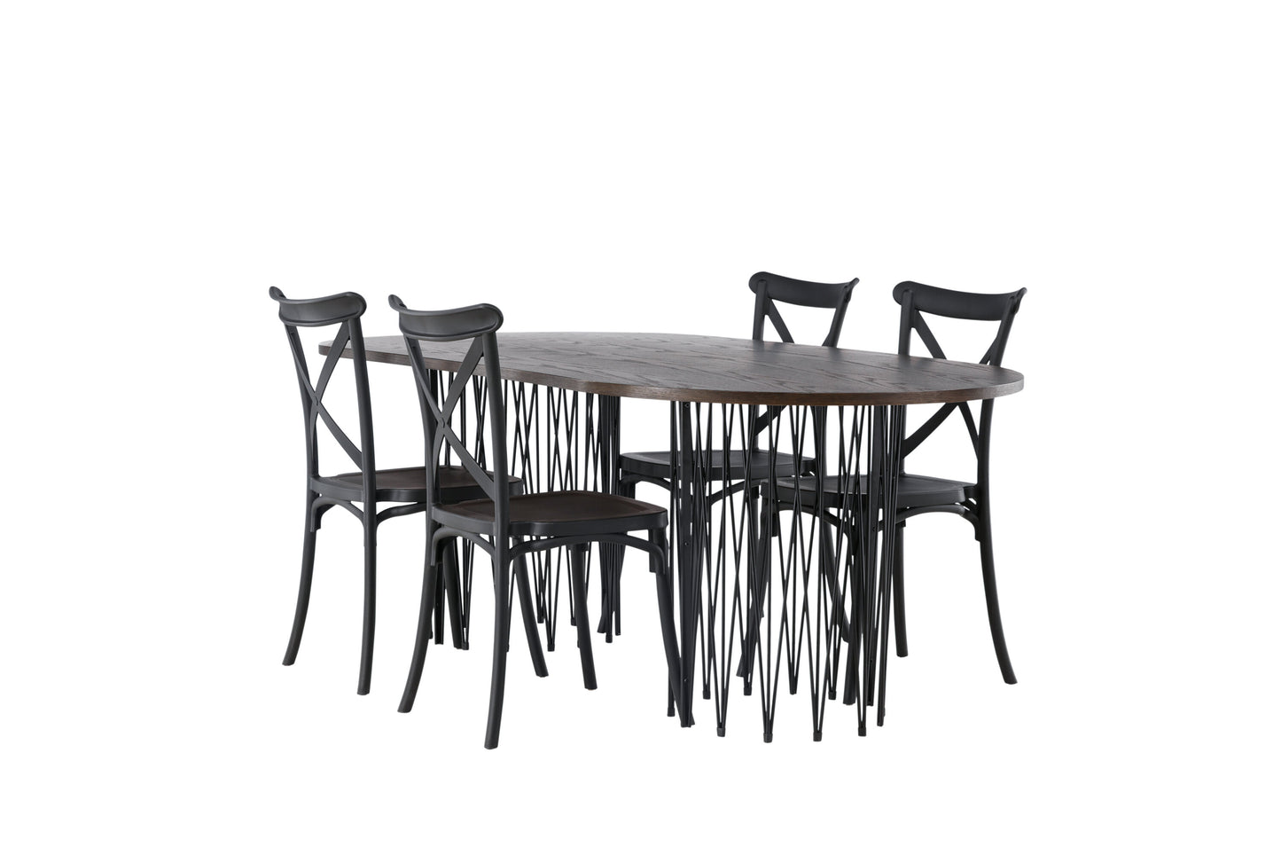 Stone Matbord med Crosett Stolarna Matgrupp
