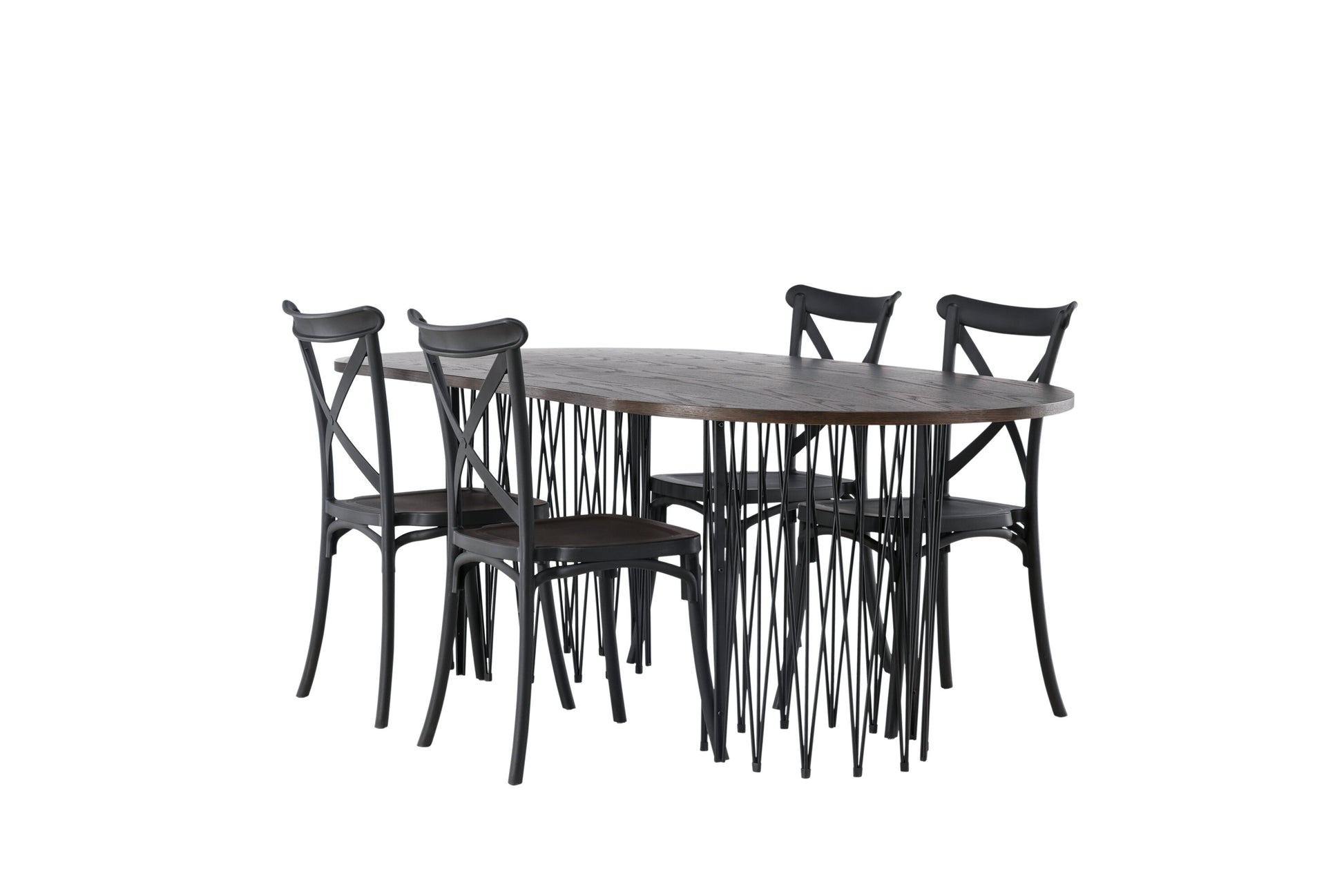Stone Matbord med Crosett Stolarna Matgrupp