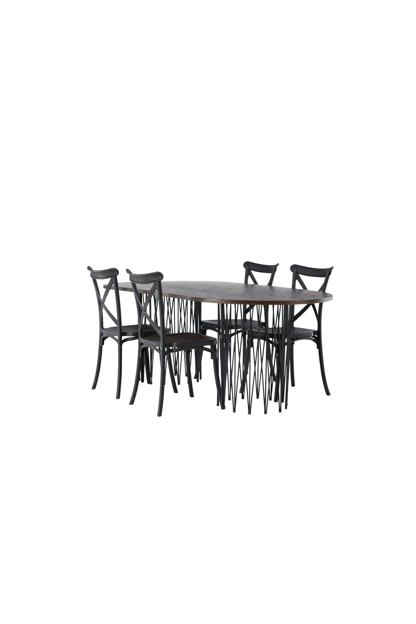Stone Matbord med Crosett Stolarna Matgrupp