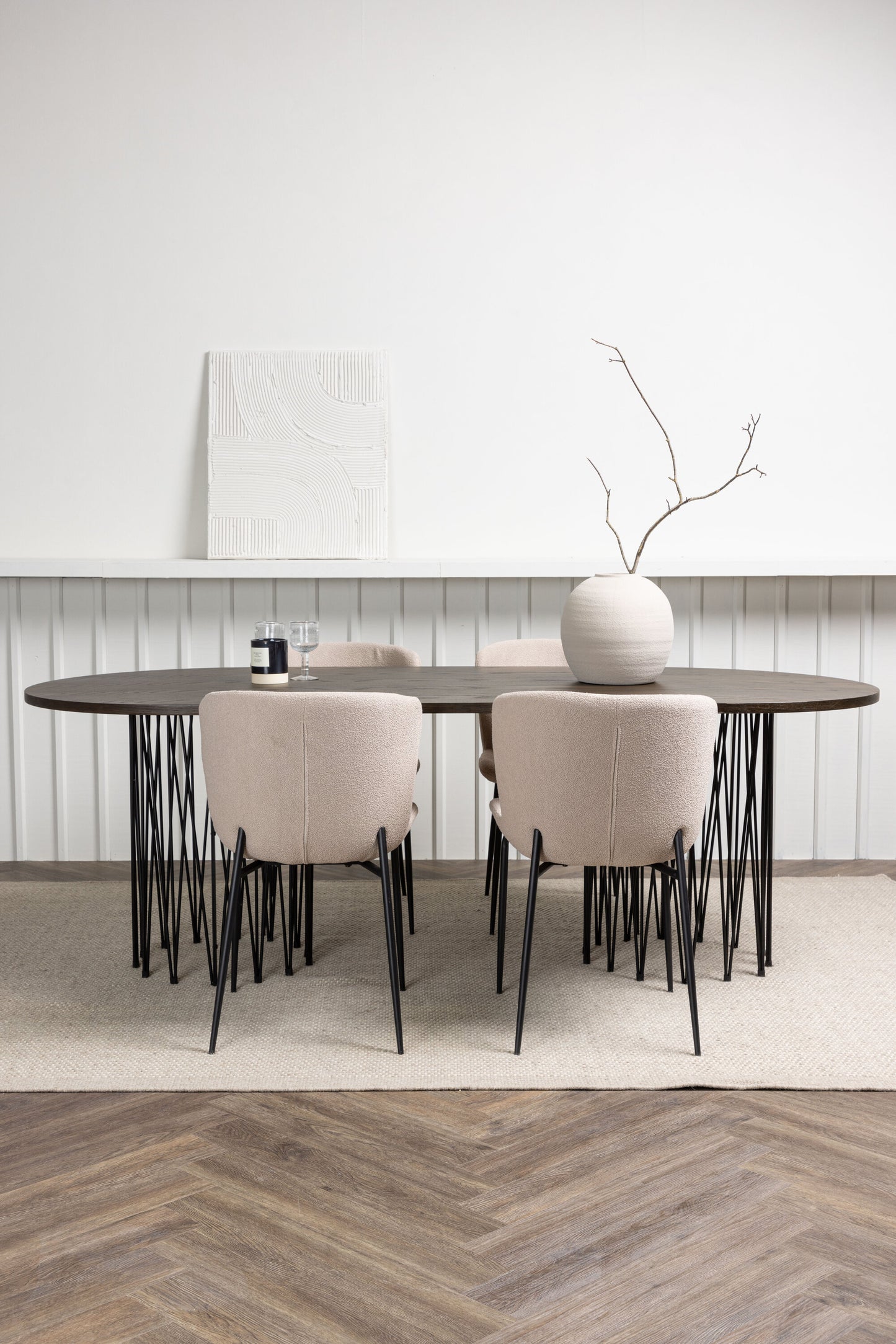 Stone Matbord med Modesto Stolarna Matgrupp