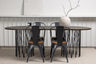Stone Matbord med Tempe Stolarna – Bord: 74x220x100 Stol: 51x85x36