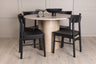 Olivia Matbord med Montros Stolarna – Bord: ⌀110 Stol: 48x82x45,5