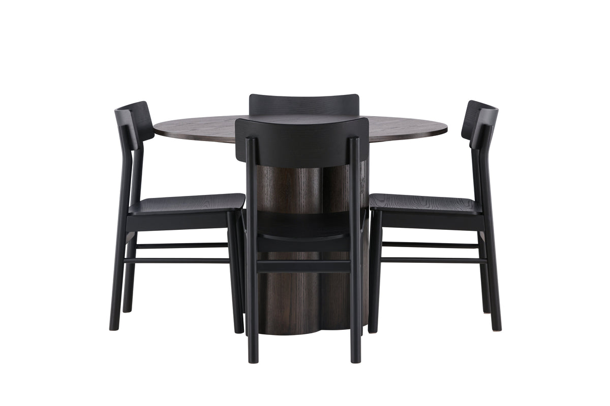 Olivia Matbord med Montros Stolarna – 110x110