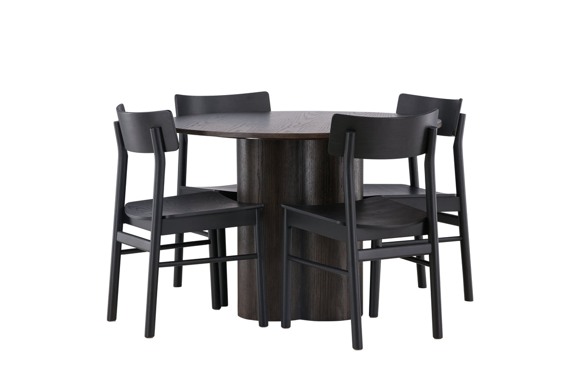 Olivia Matbord med Montros Stolarna – 110x110