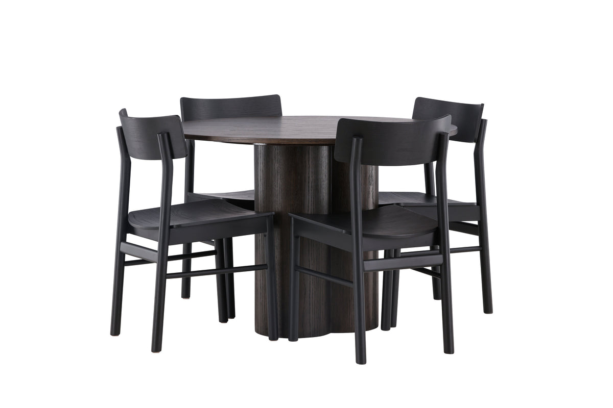 Olivia Matbord med Montros Stolarna – 110x110