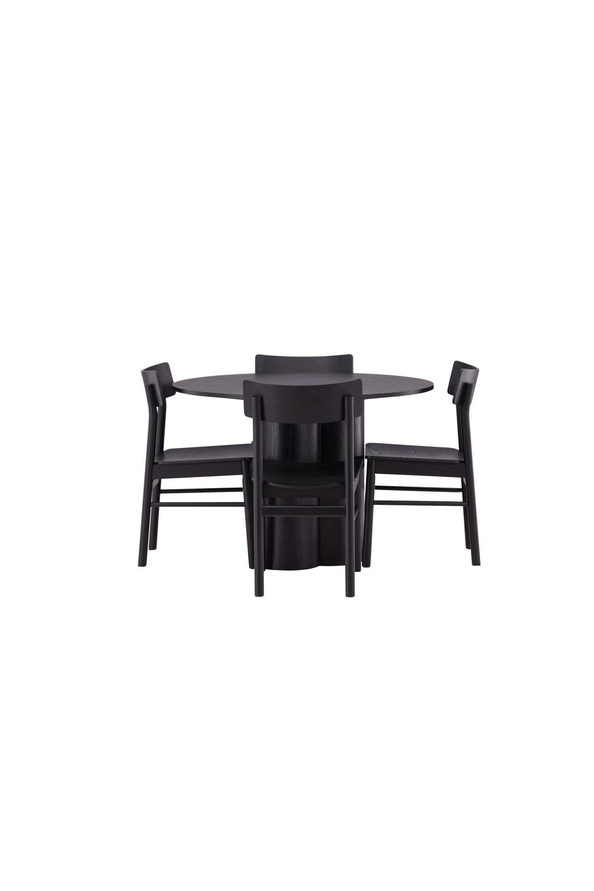 Olivia Matbord med Montros Stolarna – Bord: ⌀110 Stol: 48x82x45,5