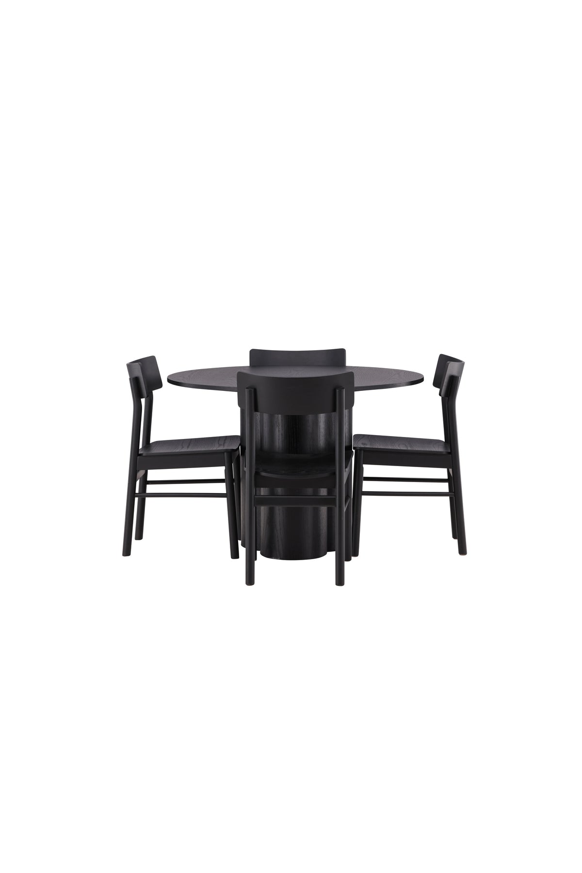 Olivia Matbord med Montros Stolarna – Bord: ⌀110 Stol: 48x82x45,5