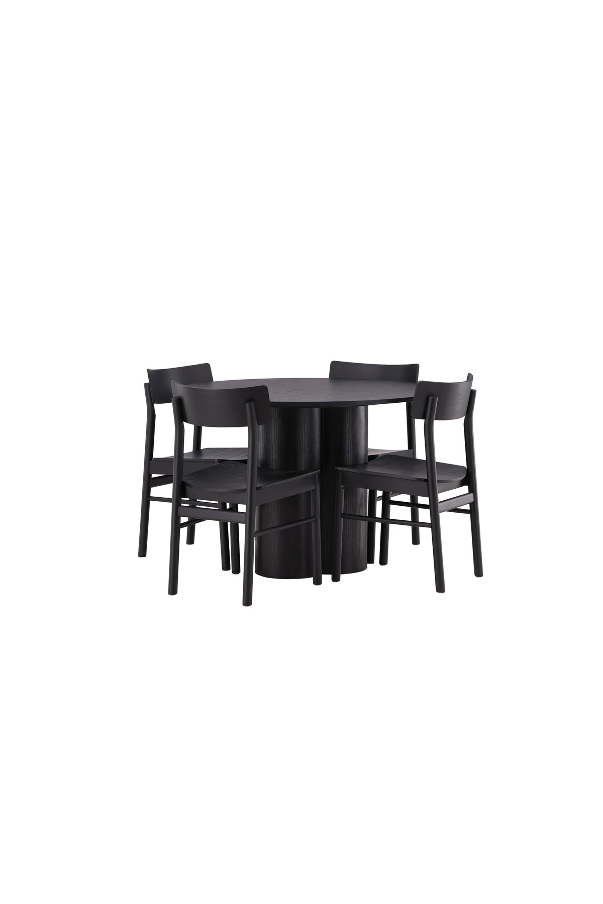 Olivia Matbord med Montros Stolarna – Bord: ⌀110 Stol: 48x82x45,5