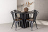 Olivia Matbord med Tempe Stolarna – Bord: ⌀110 Stol: 51x85x36
