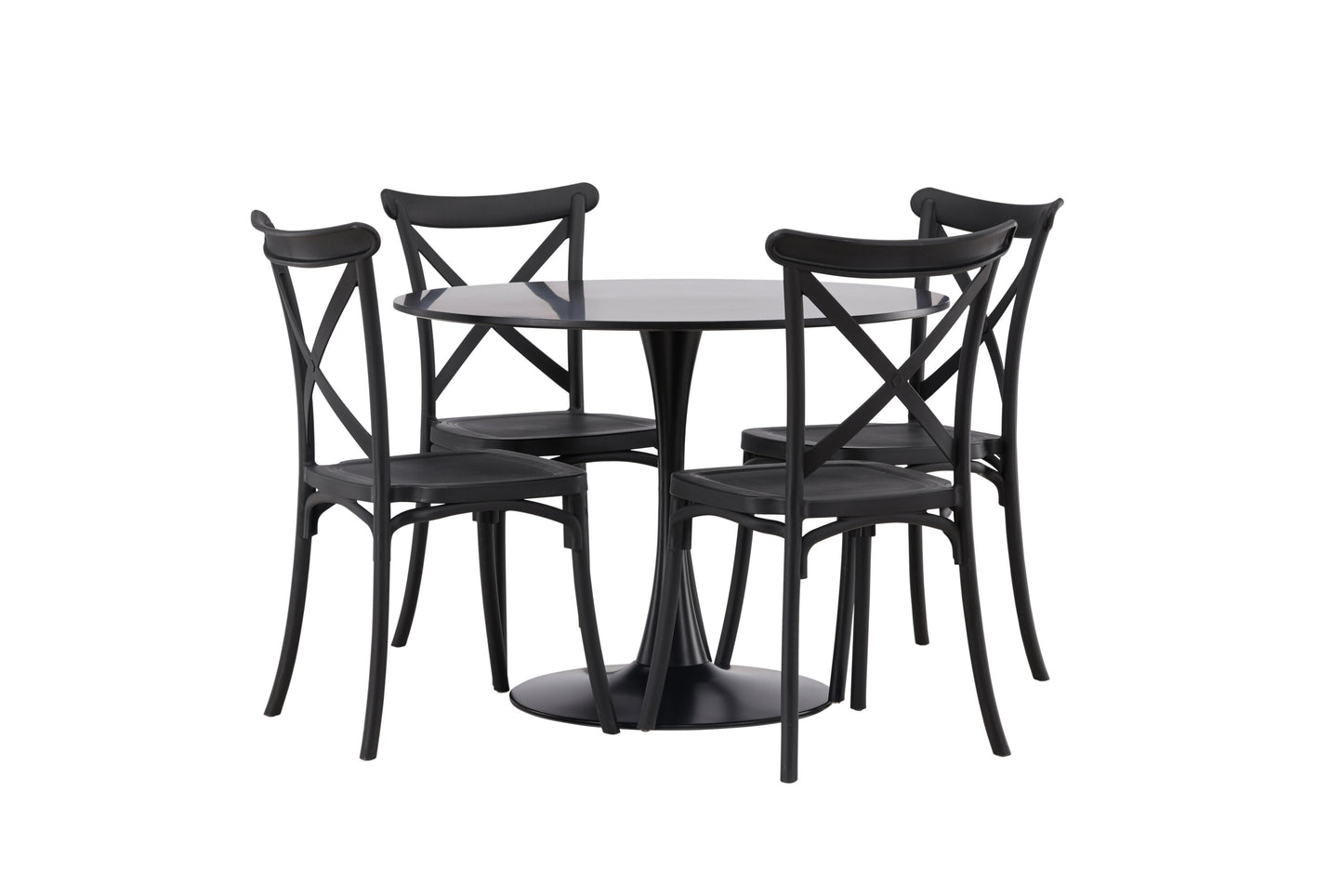 Glade Matbord med Crosett Stolarna Matgrupp